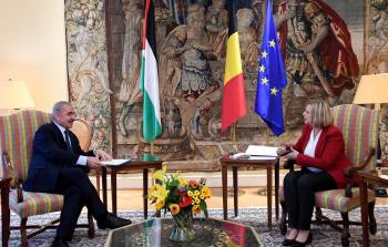 لقاء رئيس الوزراء محمد اشتية برئيس مجلس النواب البلجيكي