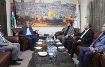 زياد النخالة يستقبل وفداً من حركة حماس