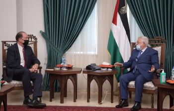 اجتماع الرئيس عباس برئيس البنك الدولي في رام الله