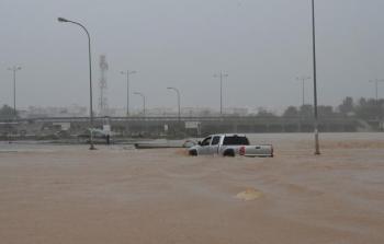 فيضانات بسبب اعصار شاهين في سلطنة عمان