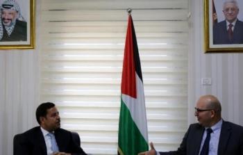 وزير شؤون القدس يلتقي السفير الأردني لدى فلسطين