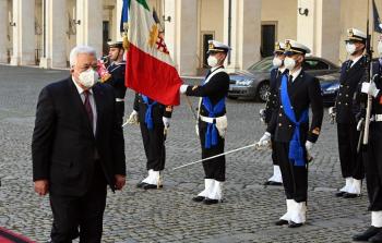 الرئيس محمود عباس في إيطاليا