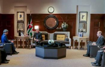 لقاء العاهل الاردني ووزير الخارجية الإماراتي