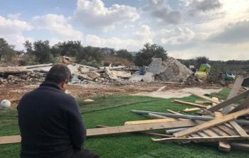 الاحتلال يجرف أرضا زراعية في النبي الياس شرق قلقيلية