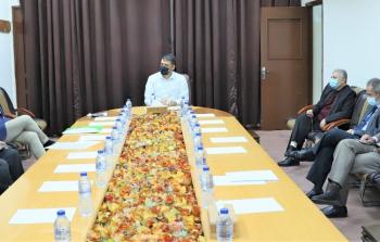 اجتماع خلية الأزمة في وزارة الصحة بغزة اليوم