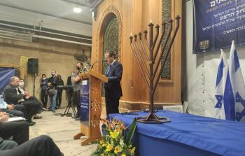 الرئيس الإسرائيلي يقتحم المسجد الابراهيمي في الخليل