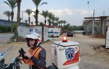 من مكان الحادث، اليوم (تصوير طاقم الإنقاذ)