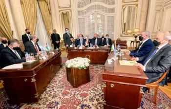 الاجتماع الوزاري السداسي الذي عقد في مصر لبحث القضية الفلسطينية