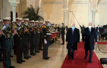 الرئيس عباس والرئيس الجزائري عبد المجيد تبون