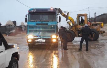 آثار المنخفض الجوي في غزة