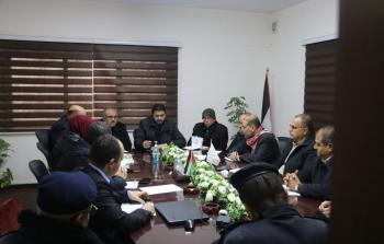 اجتماع لجنة طوارئ الشتاء في غزة