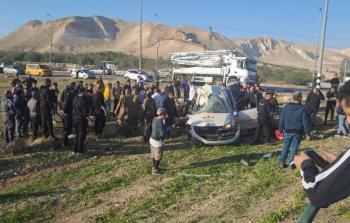 حادث سير أدى لوفاة 7 عمال شمال أريحا
