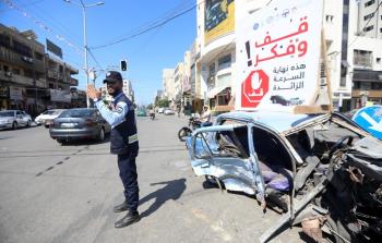 شرطة المرور في غزة - ارشيف