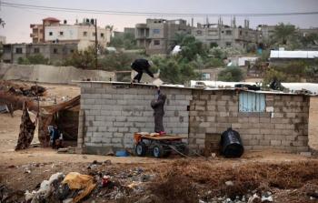 بيوت متهالكة في قطاع غزة
