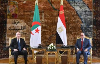 الرئيس المصري عبد الفتاح السيسي يستقبل نظيره الجزائري عبد المجيد تبون
