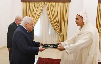 الرئيس عباس يتقبل أوراق اعتماد رئيس مكتب تمثيل المملكة المغربية