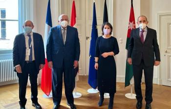 وزراء خارجية مصر وفرنسا وألمانيا والأردن