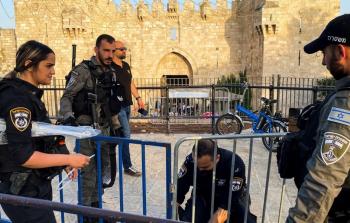 عناصر الشرطة الاسرائيلية في المسجد الأقصى - توضيحية