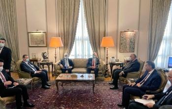 وزير الخارجية المصري يستقبل زياد ابو عمرو واحمد مجدلاني بالقاهرة