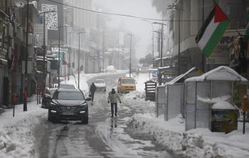 محافظة رام الله شهدت تساقط للثلوج اليوم - أرشيف