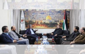 لقاء زياد النخالة بوفد من حركة حماس في بيروت