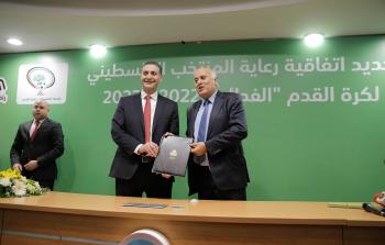 شركة جوال تجدد رعايتها للمنتخب الفلسطيني لكرة القدم