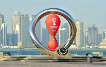 مجسم لشعار مونديال قطر 2022