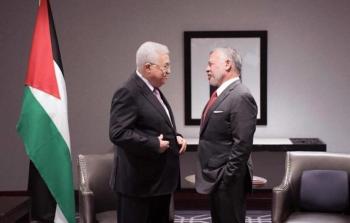 الرئيس محمود عباس والعاهل الأردني الملك عبدالله الثاني - ارشيف