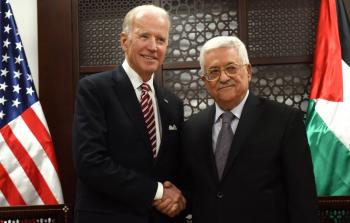 الرئيس عباس بجانب جو بايدن - صورة أرشيف