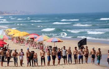 سباحة في بحر غزة
