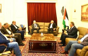 لقاء الأحمد بأمين عام الجبهة الشعبية لتحرير فلسطين 