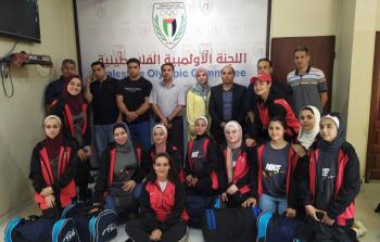فريق كرة السلة للبنات بنادي غزة الرياضي