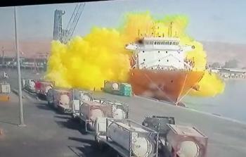 تسرب الغاز في ميناء العقبة
