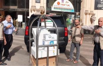 البعثة الطبية المرافقة لحجاج فلسطين تتسلم ادوية من وزارة الأوقاف