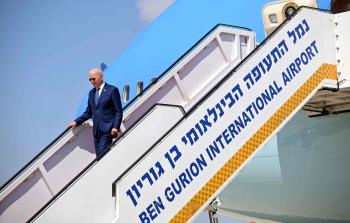الرئيس الأمريكي جو بايدن يصل إسرائيل