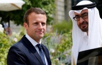 الرئيس الاماراتي محمد بن زايد آل نهيان والرئيس الفرنسي إيمانويل ماكرون - ارشيف