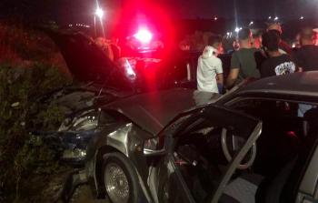 إصابة تسعة مواطنين في حادث سير شمال نابلس