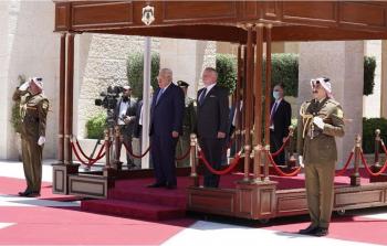 الرئيس محمود عباس والعاهل الاردني الملك عبد الله الثاني