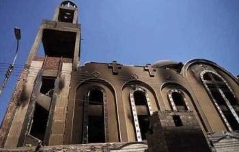 حريق في كنيسة أبوسيفين بمدينة الجيزة في مصر