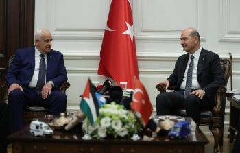 لقاء وزير الداخلية الفلسطيني ونظيره التركي في أنقرة