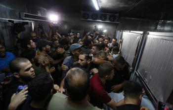 تشييع جثامين شهداء غزة اليوم