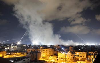 قصف غزة الآن مباشر