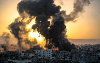 غزة تحت القصف - تعبيرية