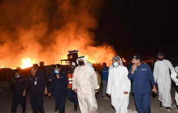 انتهاء عملية إخماد حريق مستودعات ميناء عبدالله في الكويت