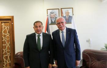 المالكي يستقبل سفير مصر لدى فلسطين بمناسبة انتهاء مهامه