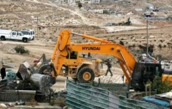 الاحتلال يهدم ممتلكات تعود لفلسطينيين-  أرشيف