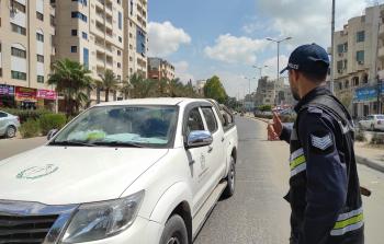 شرطي مرور في قطاع غزة - توضيحية