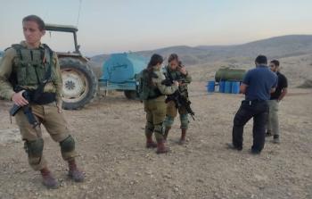 قوات الاحتلال تصادر المياه الفلسطينية