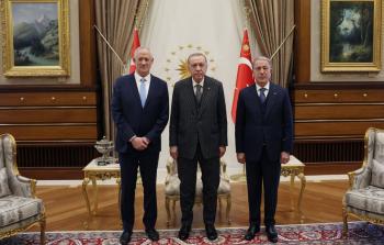 غانتس يلتقي أردوغان في أنقرة