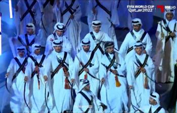 أداء العرضة القطرية والخليجية في افتتاح كأس العالم 2022
